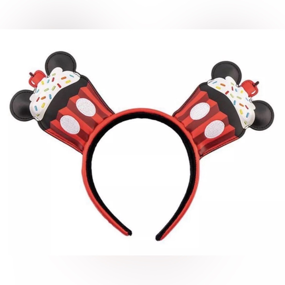 Loungefly Disney Mickey Mouse Cupcake Ears Red Dessert Oh Boy Celebrate New